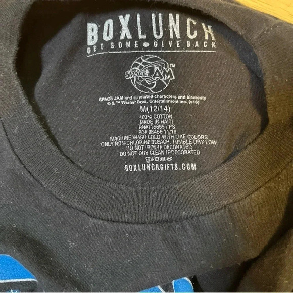 Space Jam Looney TuneTune Squad Retro Graphic short sleeve T-Shirt Black Size M - Picture 3 of 5